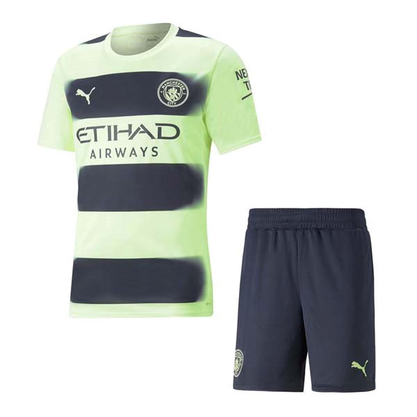 Camiseta Manchester City Replica Tercera Ropa Niño 2022/23